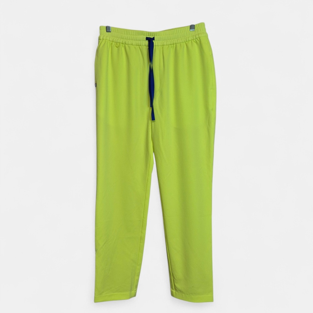 FIGS Mens S Lloyd Slim Tapered Scrub Pants Neon Yellow Medical Scrubs NWT